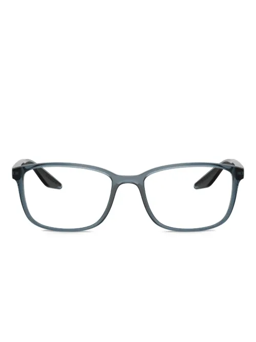 Lunettes à monture rectangulaire - Prada Linea Rossa - Modalova
