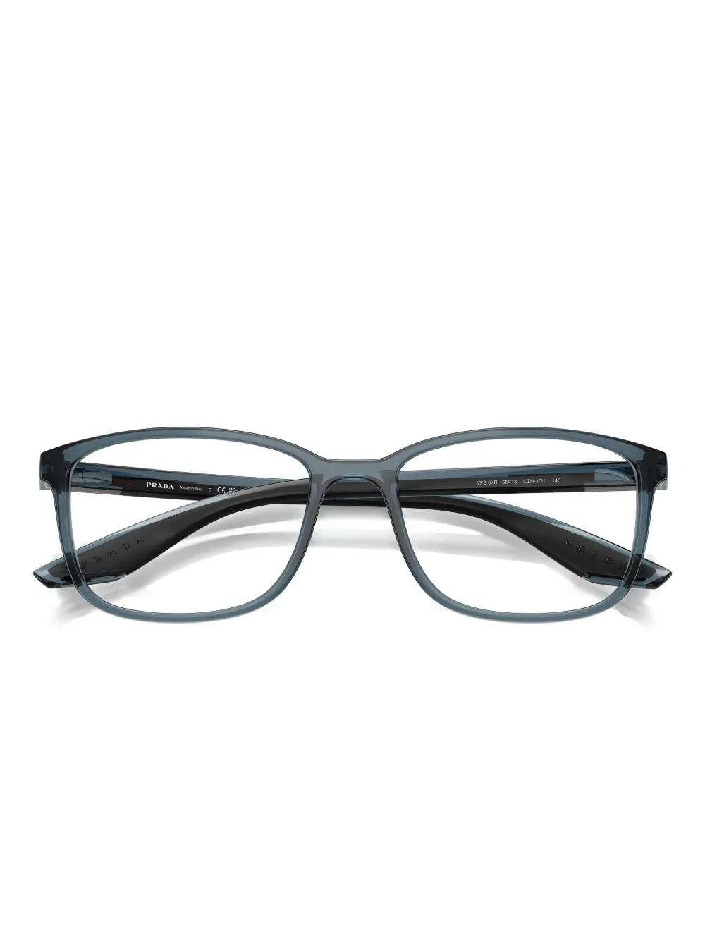 Shop Prada Rectangle-frame Glasses
