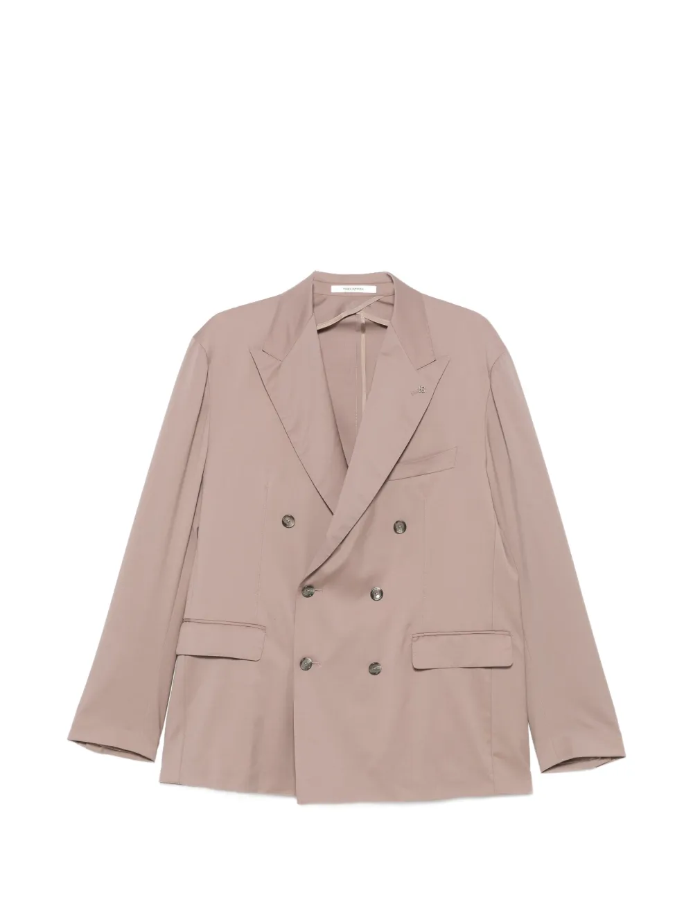 Tagliatore double-breasted peak-lapels blazer - Nude
