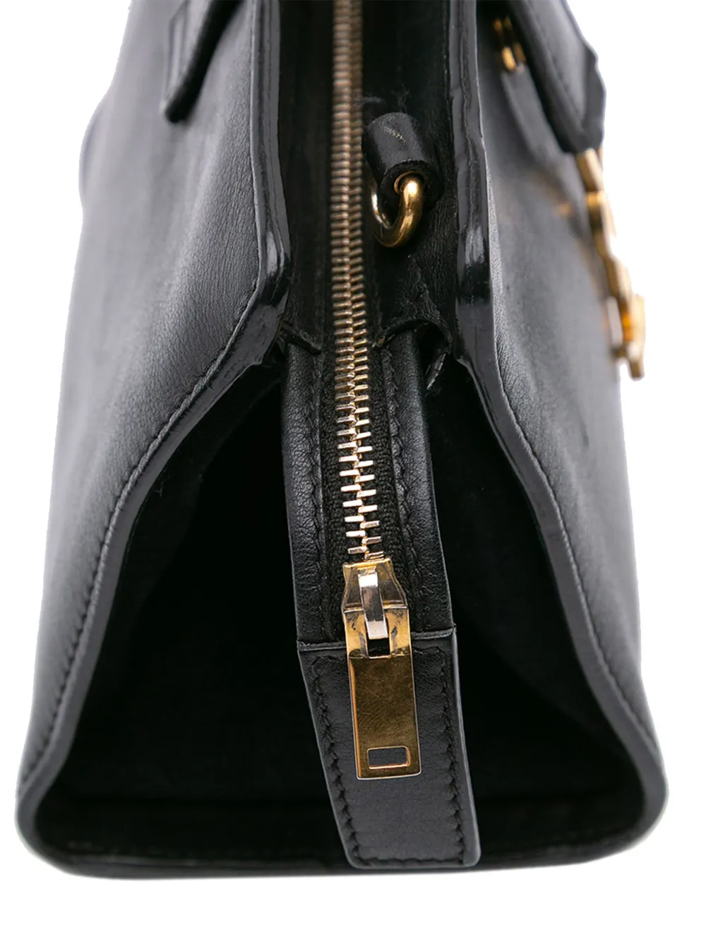 Pre-owned Saint Laurent 2016 Toy Leather Monogram Cabas Crossbody Bag In 黑色