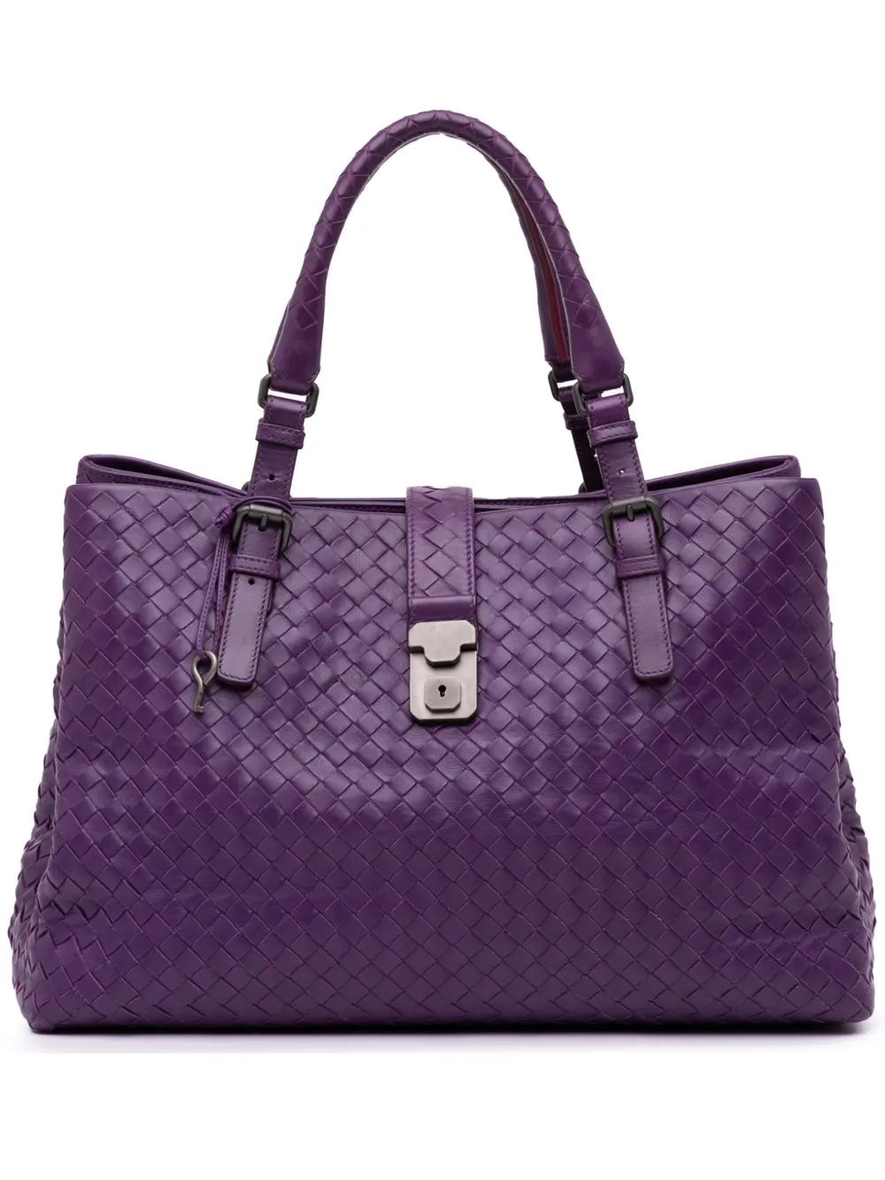 Bottega Veneta Pre-Owned 2012-2024 Medium Nappa Intrecciato Roma tote bag | Purple | Image 1