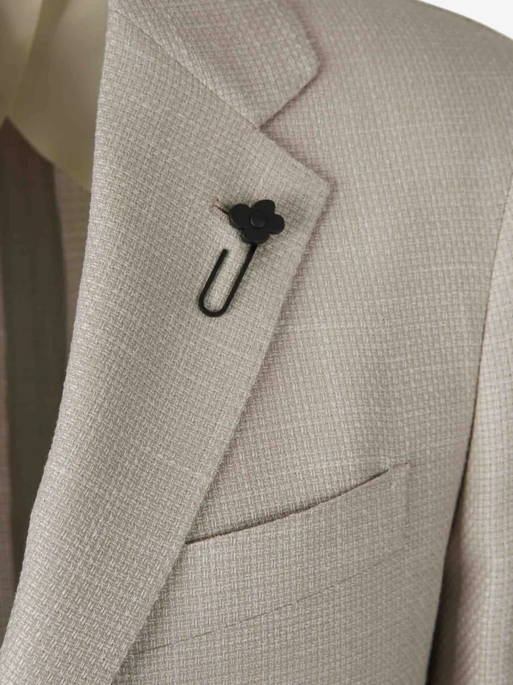 Lardini Geweven blazer Beige