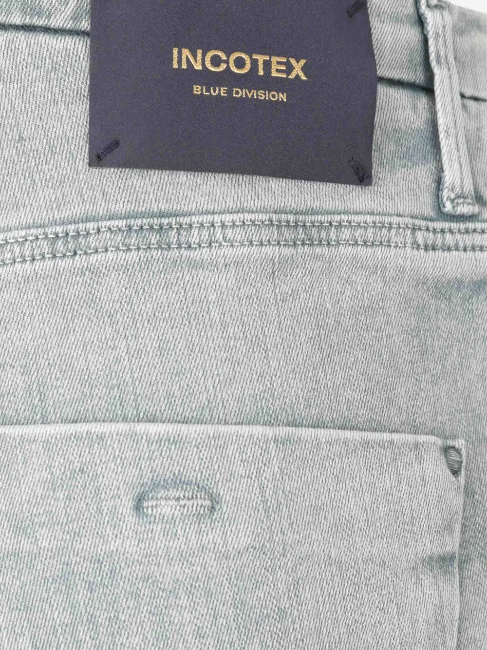 Incotex Jeans met logopatch Blauw