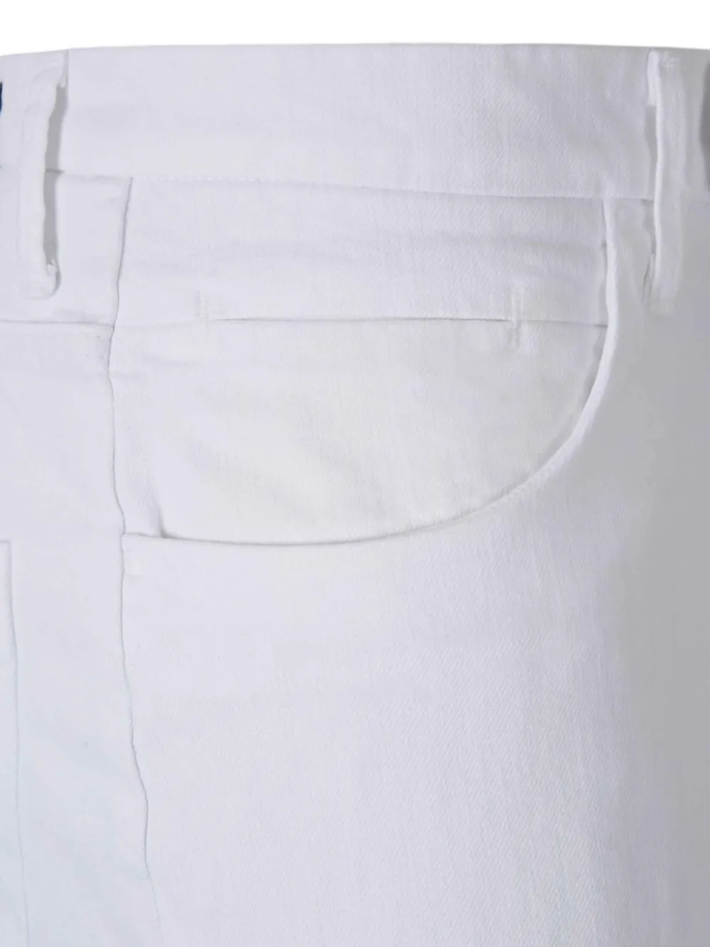 Incotex Stretch-katoenen straight jeans Wit