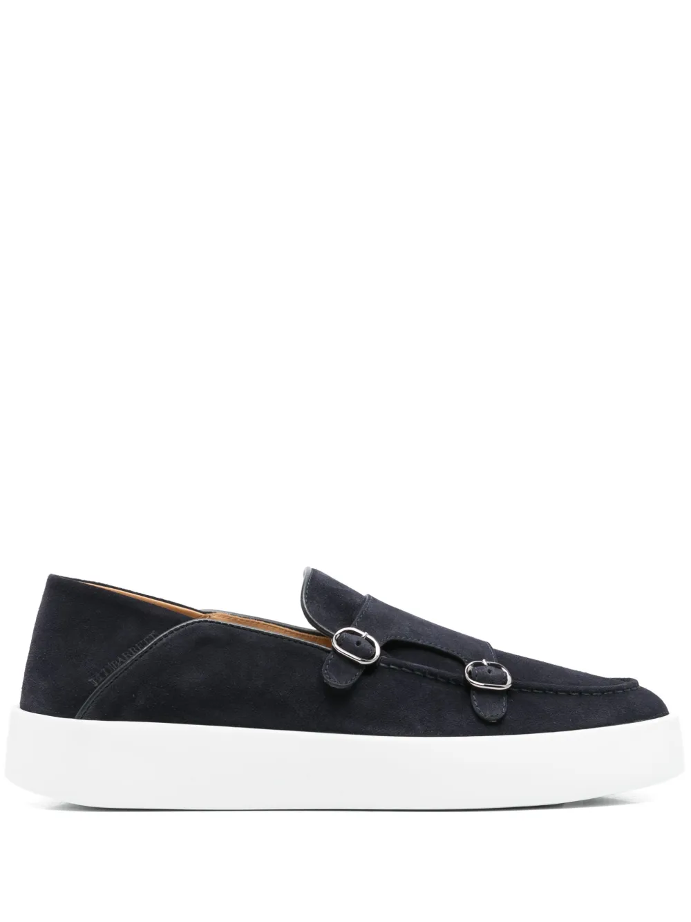 Barrett Suède sneakers met dubbele gesp Blauw
