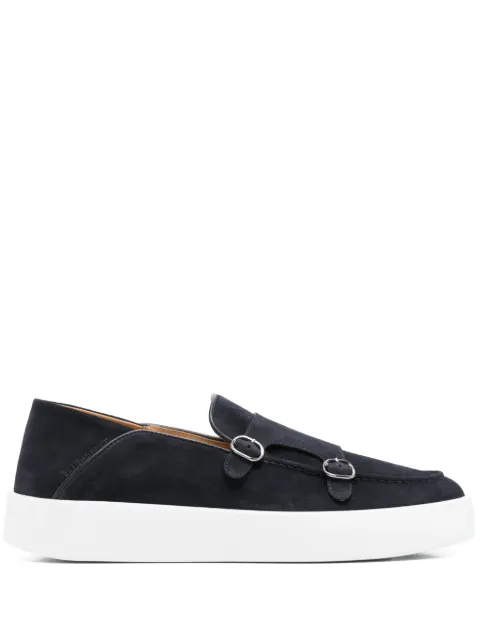 Barrett suede double-buckle sneakers