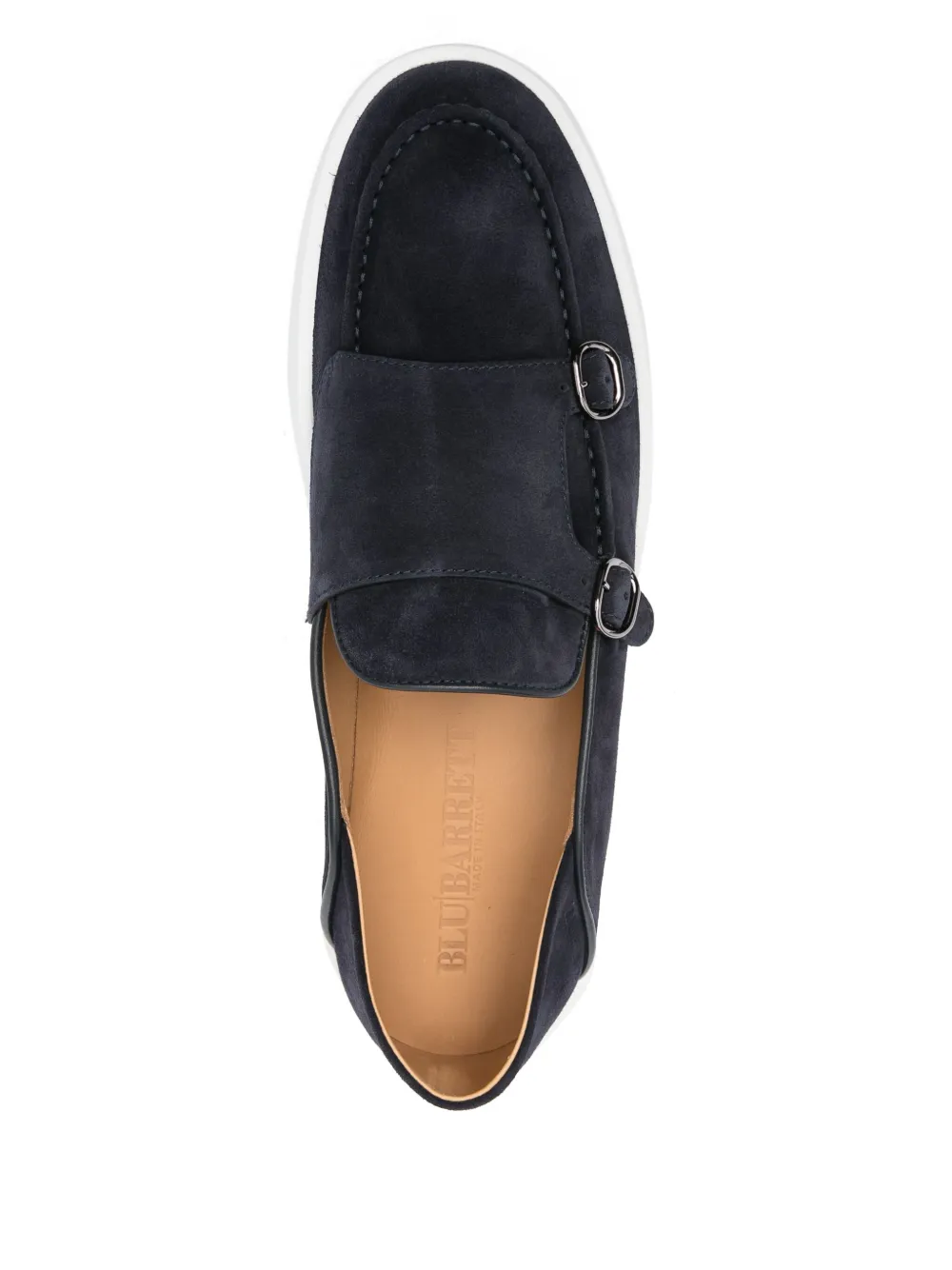 Barrett Suède sneakers met dubbele gesp Blauw