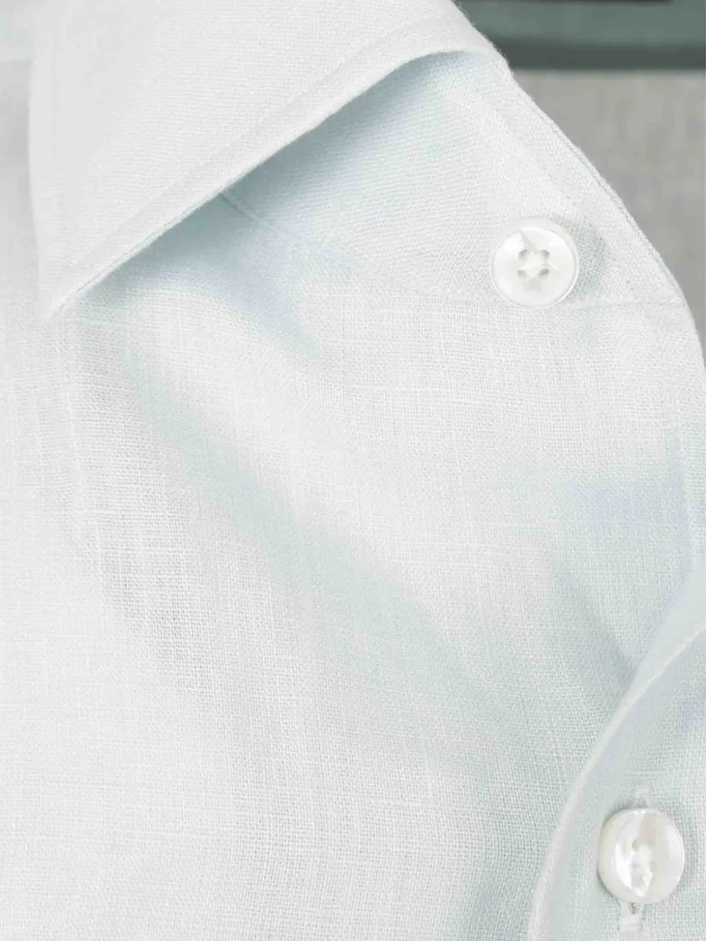 Shop Zegna Oasi Linen Shirt In Blau