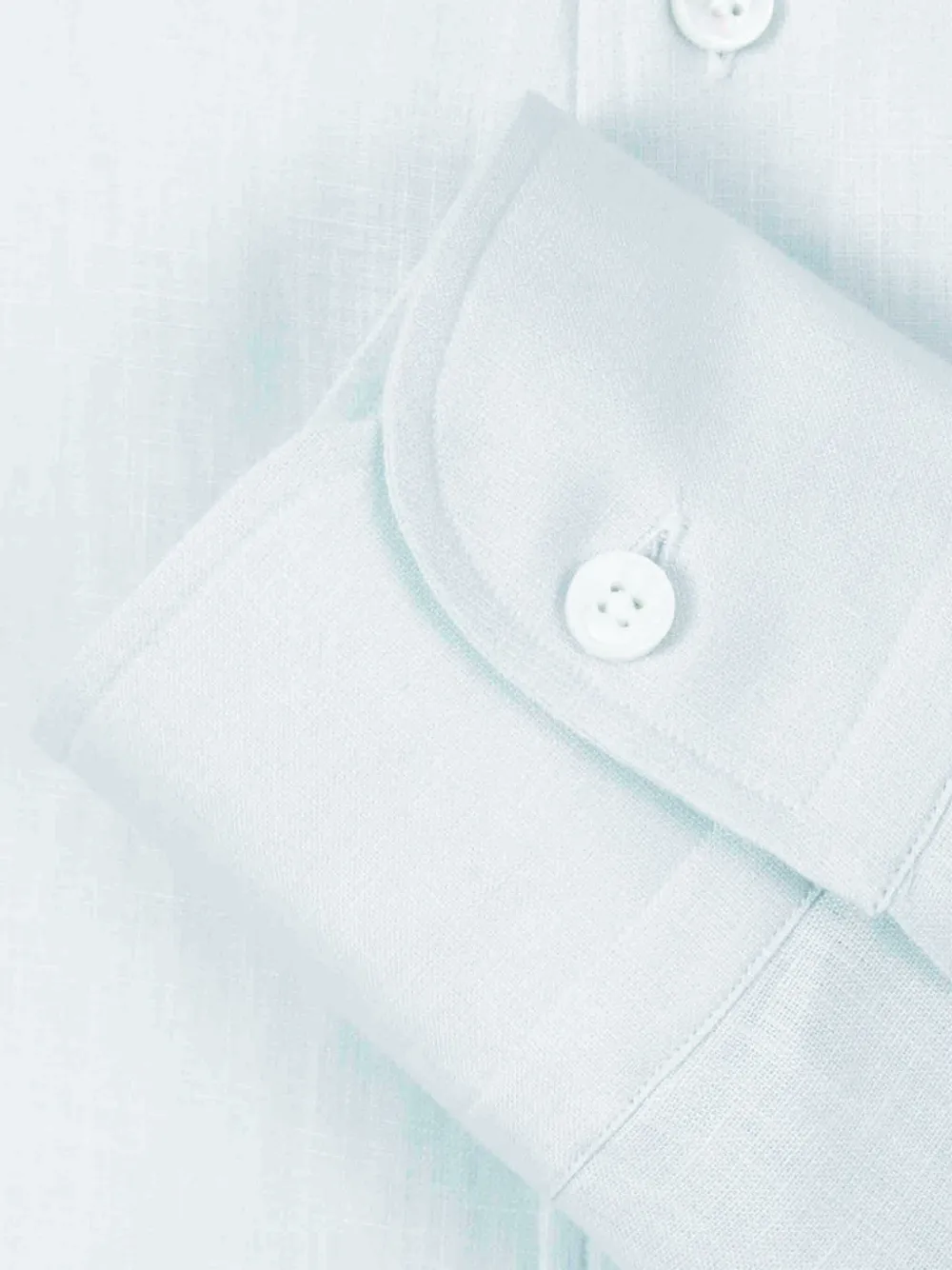 Zegna Oasi Lino linnen overhemd Blauw