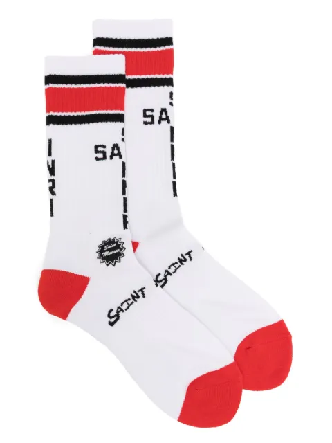 SAINT MXXXXXX calcetines tejidos con logo en intarsia