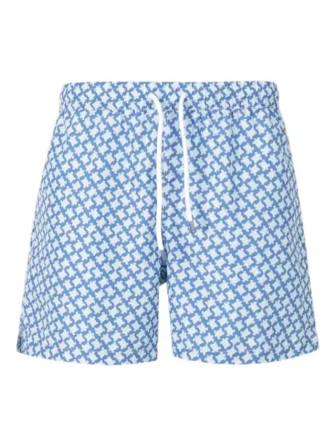 Fedeli Badeshorts mit Madeira-Print