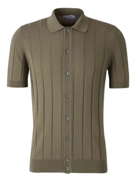 Gran Sasso ribbed button polo shirt