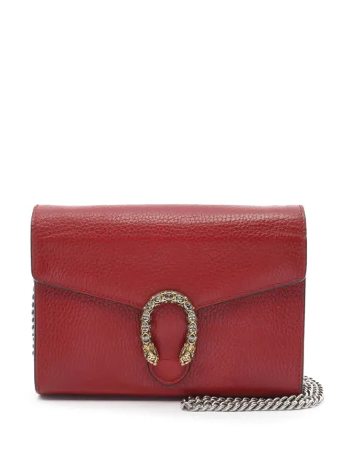 Gucci Pre-Owned 2016-present Mini Leather Dionysus Wallet on Chain crossbody bag