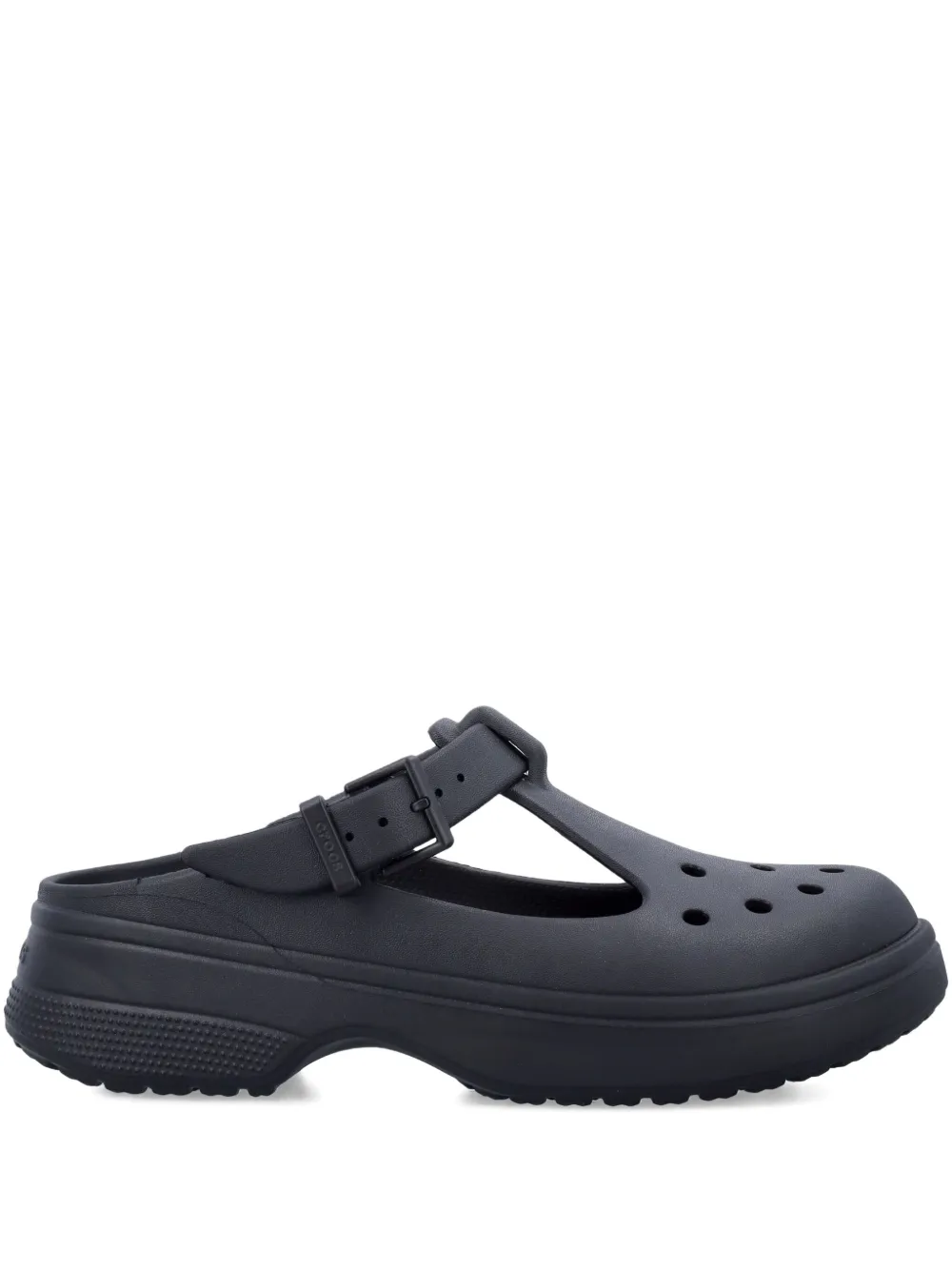 Crocs buckle-strap clogs Black