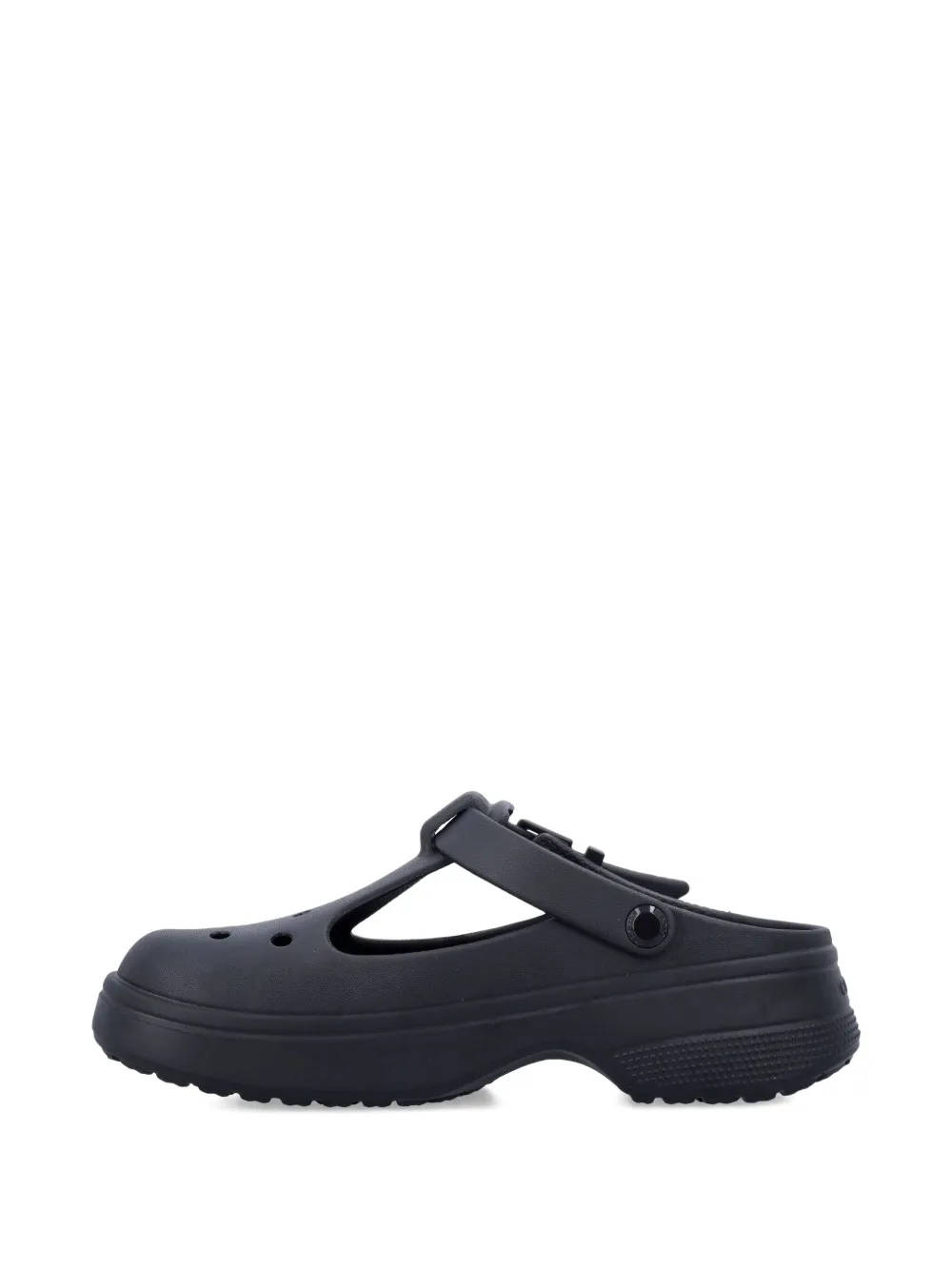 Crocs buckle-strap clogs Black