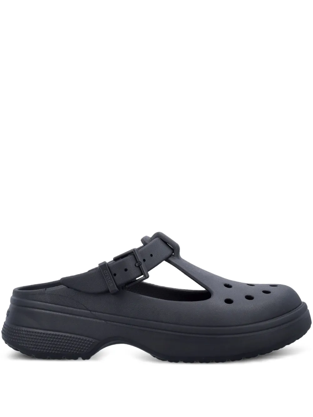 Crocs buckle-strap clogs Black