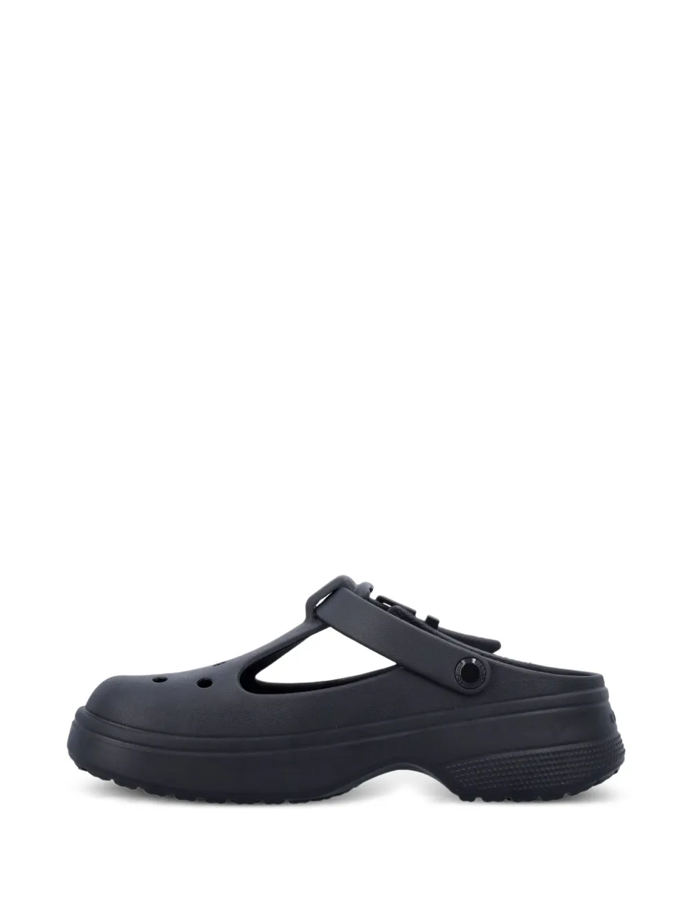 Crocs buckle-strap clogs Black