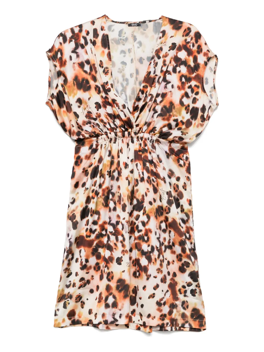 Liu •jo Animal-print Satin Mini Dress