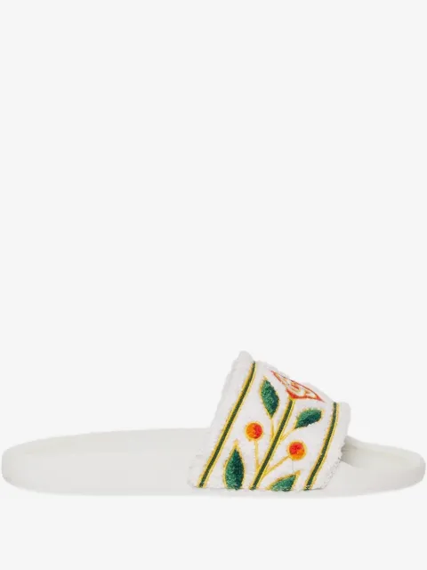 Casablanca logo-embroidered sandals