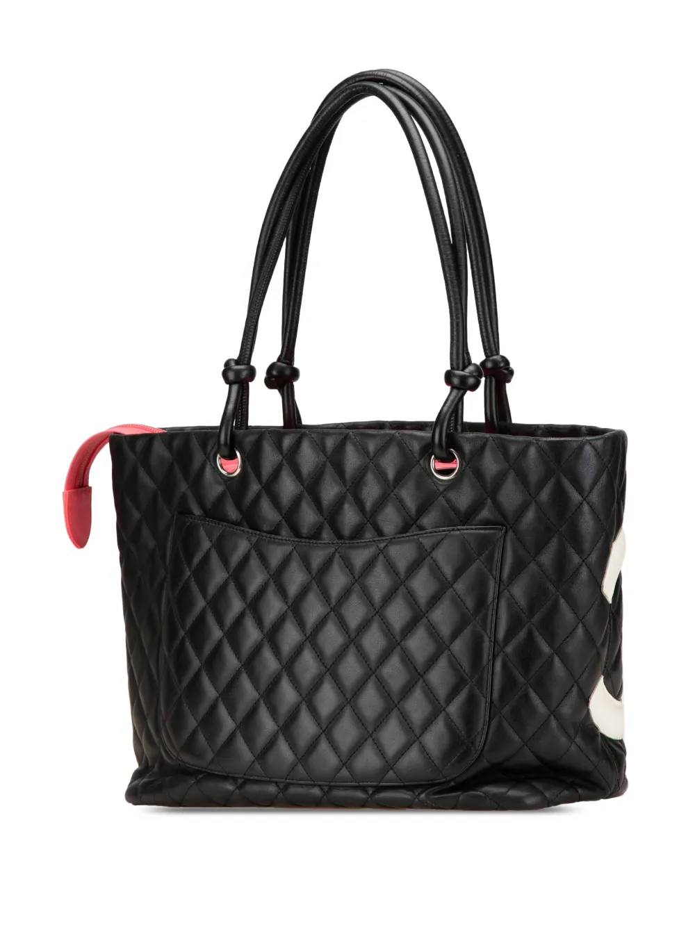 CHANEL Pre-Owned شنطة عملية 'كامبون لينيي' كبيرة جلد الحمل 2005-2006 | كلاسيكيات | Image 2