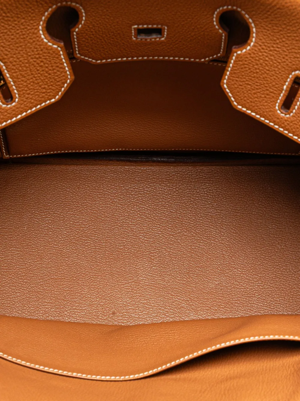 Pre-owned Hermes 2006 Togo Birkin Retourne 35 Handbag In 褐色