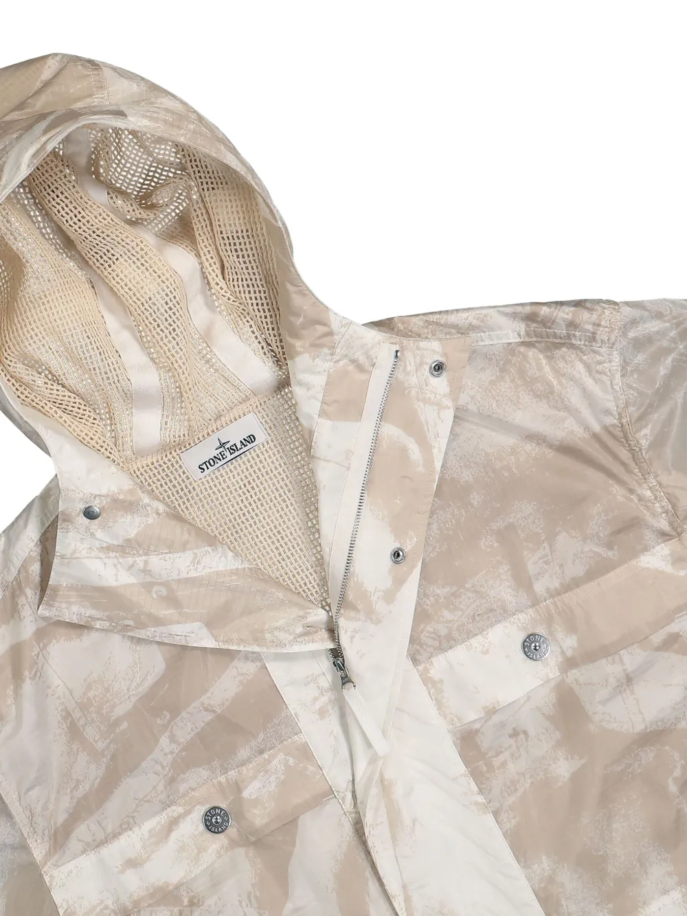 Stone Island Lange parka Beige
