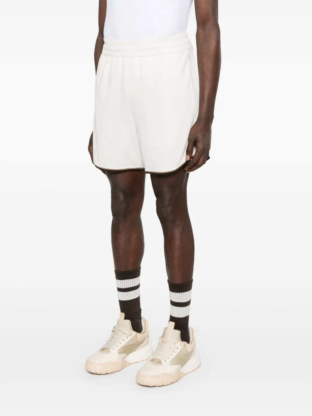 FENDI Trainingsshort met FF-jacquard Wit