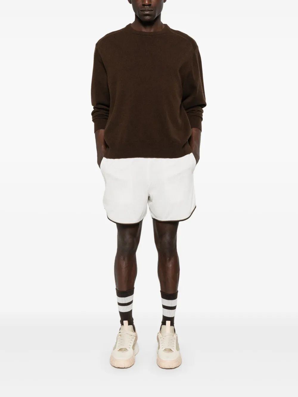 FENDI Trainingsshort met FF-jacquard Wit