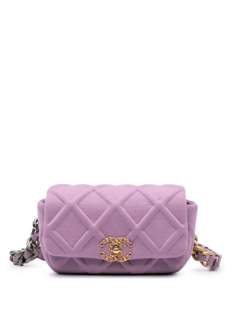 CHANEL Pre-Owned Marsupio 19 in jersey trapuntato 2019