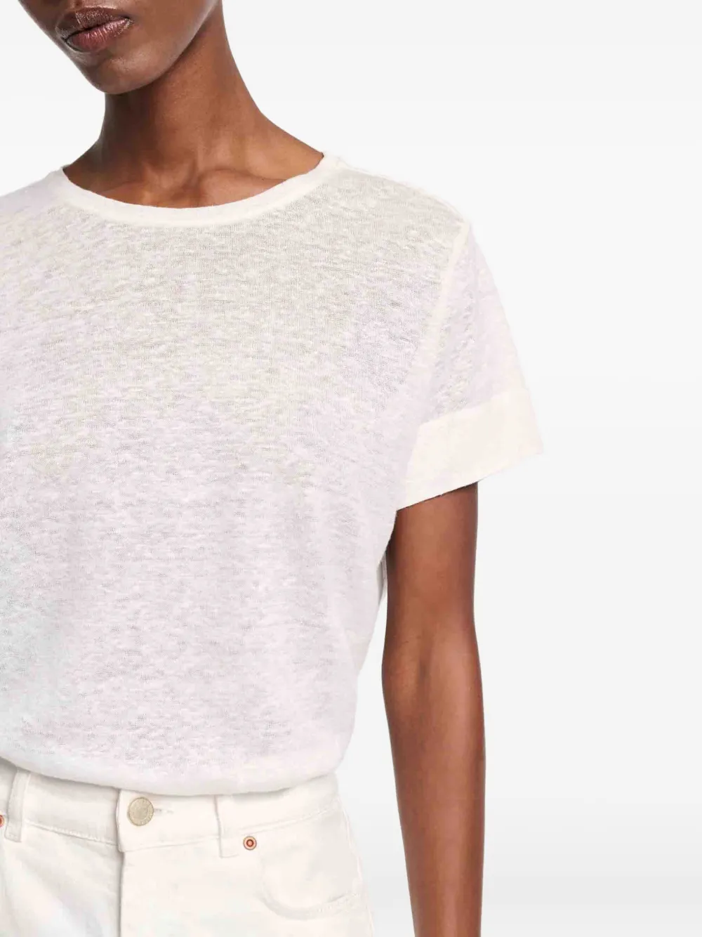 Shop Dorothee Schumacher Hemp T-shirt In Brown