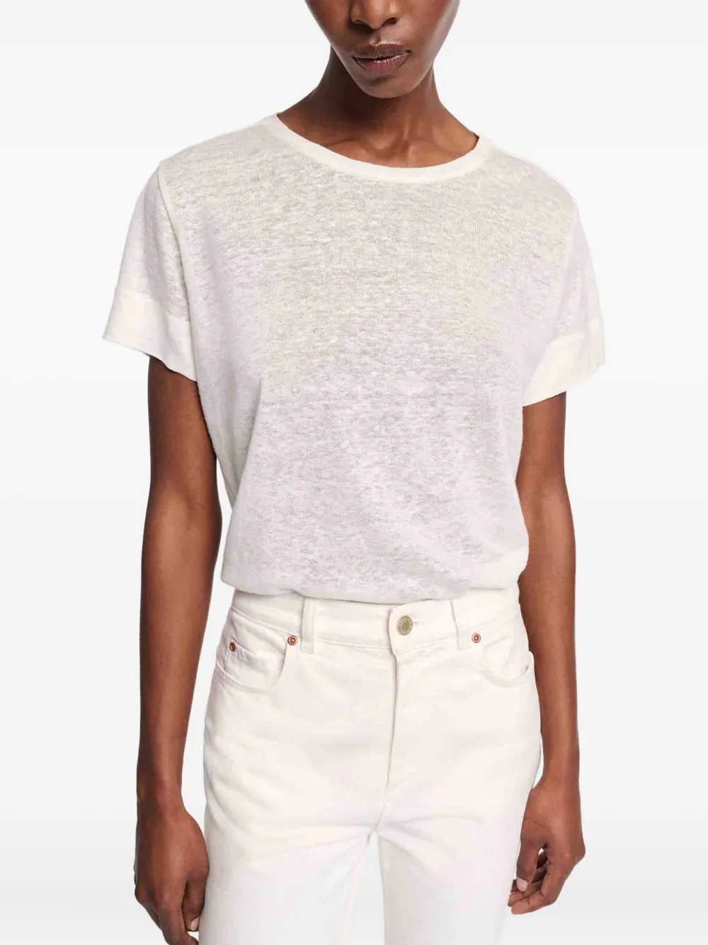 Shop Dorothee Schumacher Hemp T-shirt In Brown