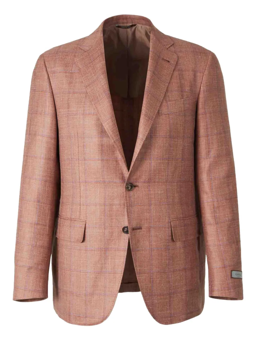 Canali Geruite blazer Beige