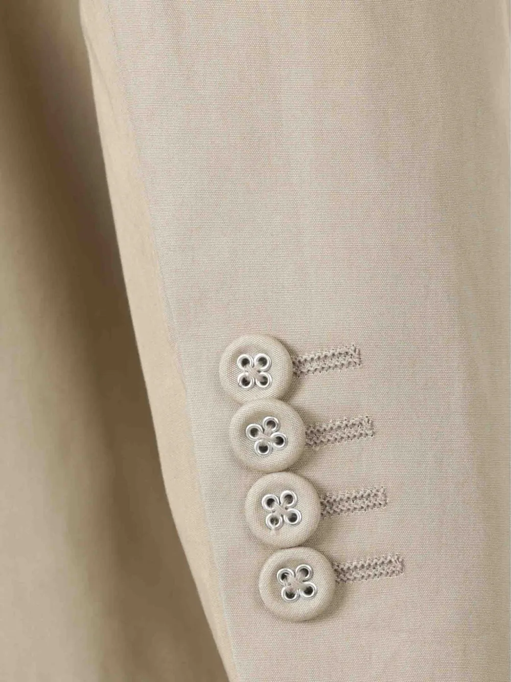 Officine Generale Blazer van biologisch katoen Beige