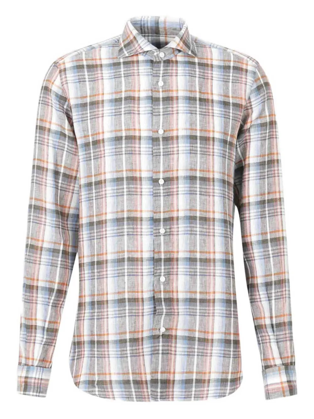 Vincenzo Di Ruggiero camisa con cuadros estampados | naranja | Image 1