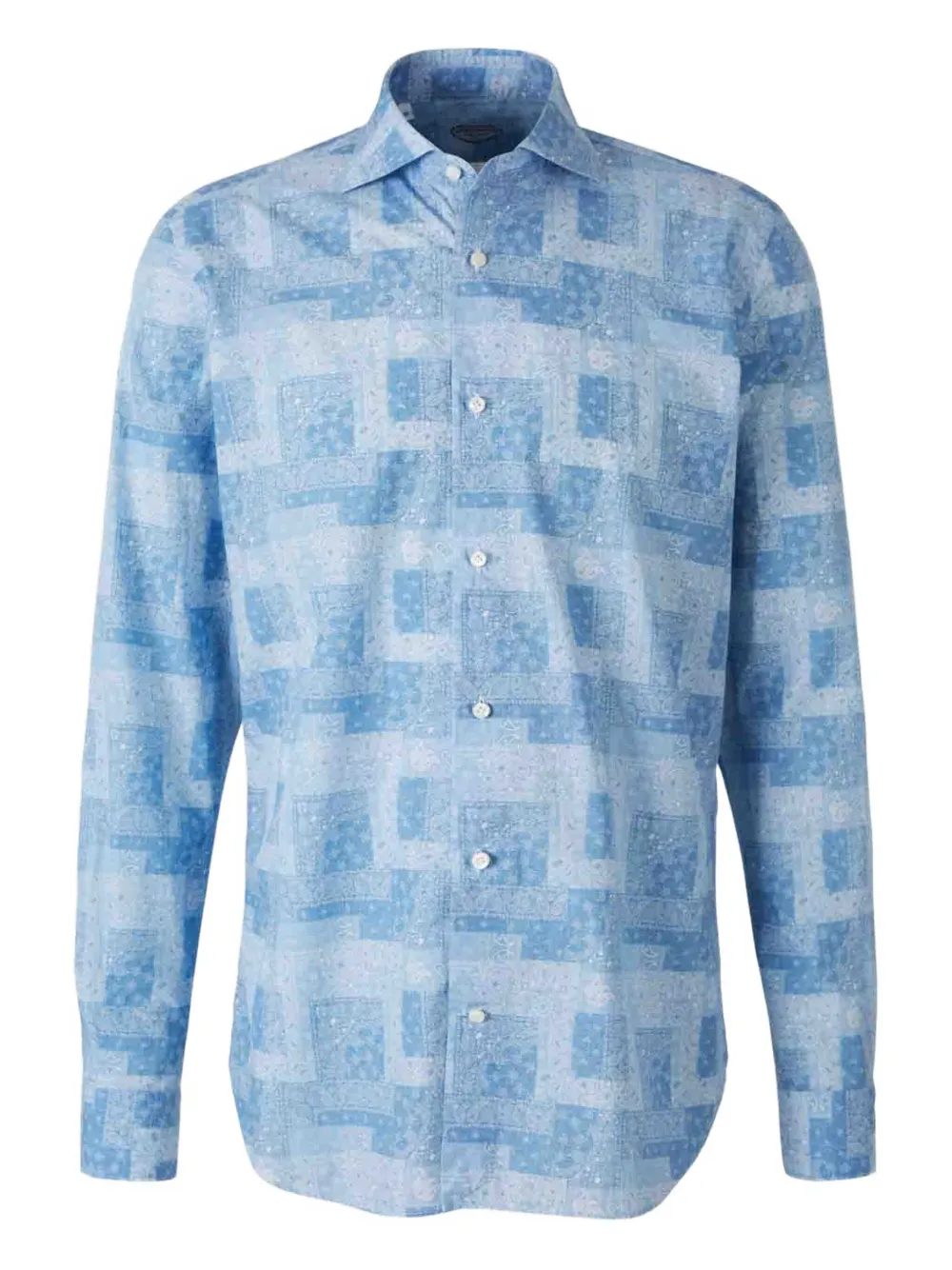 Vincenzo Di Ruggiero camisa con estampado de cachemira | azul | Image 1
