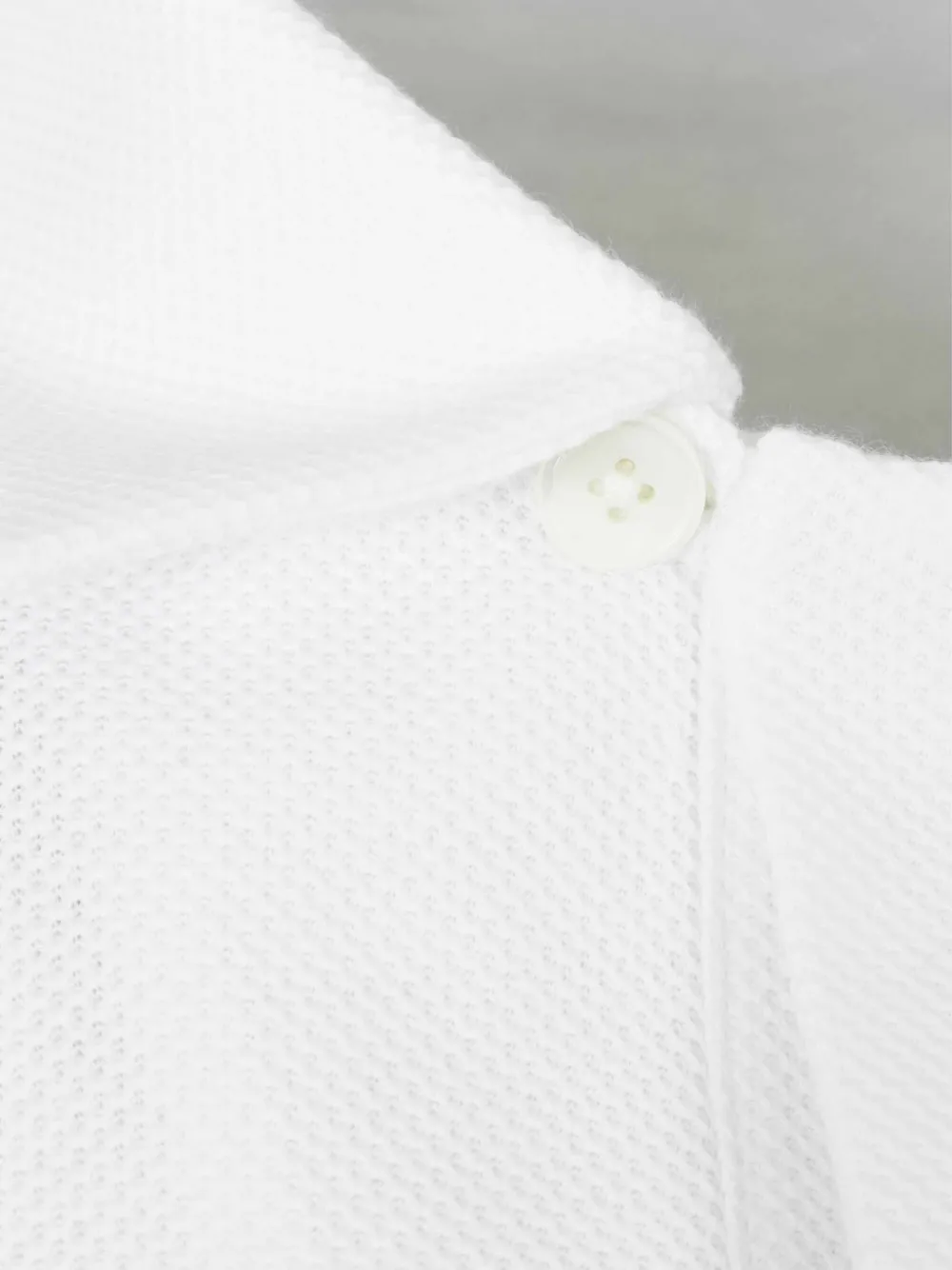 Zegna Piqué poloshirt Wit