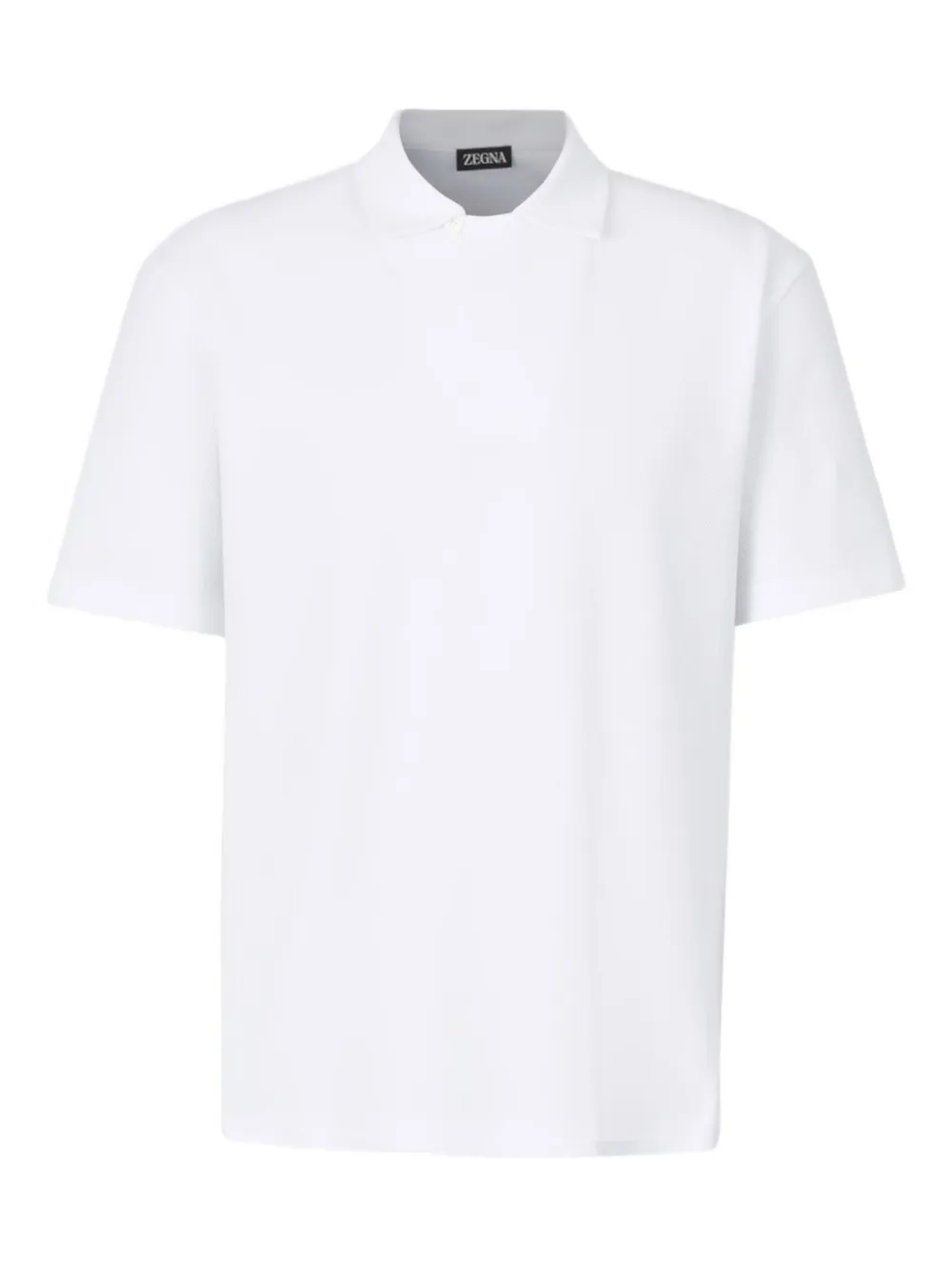 Zegna Piqué poloshirt Wit