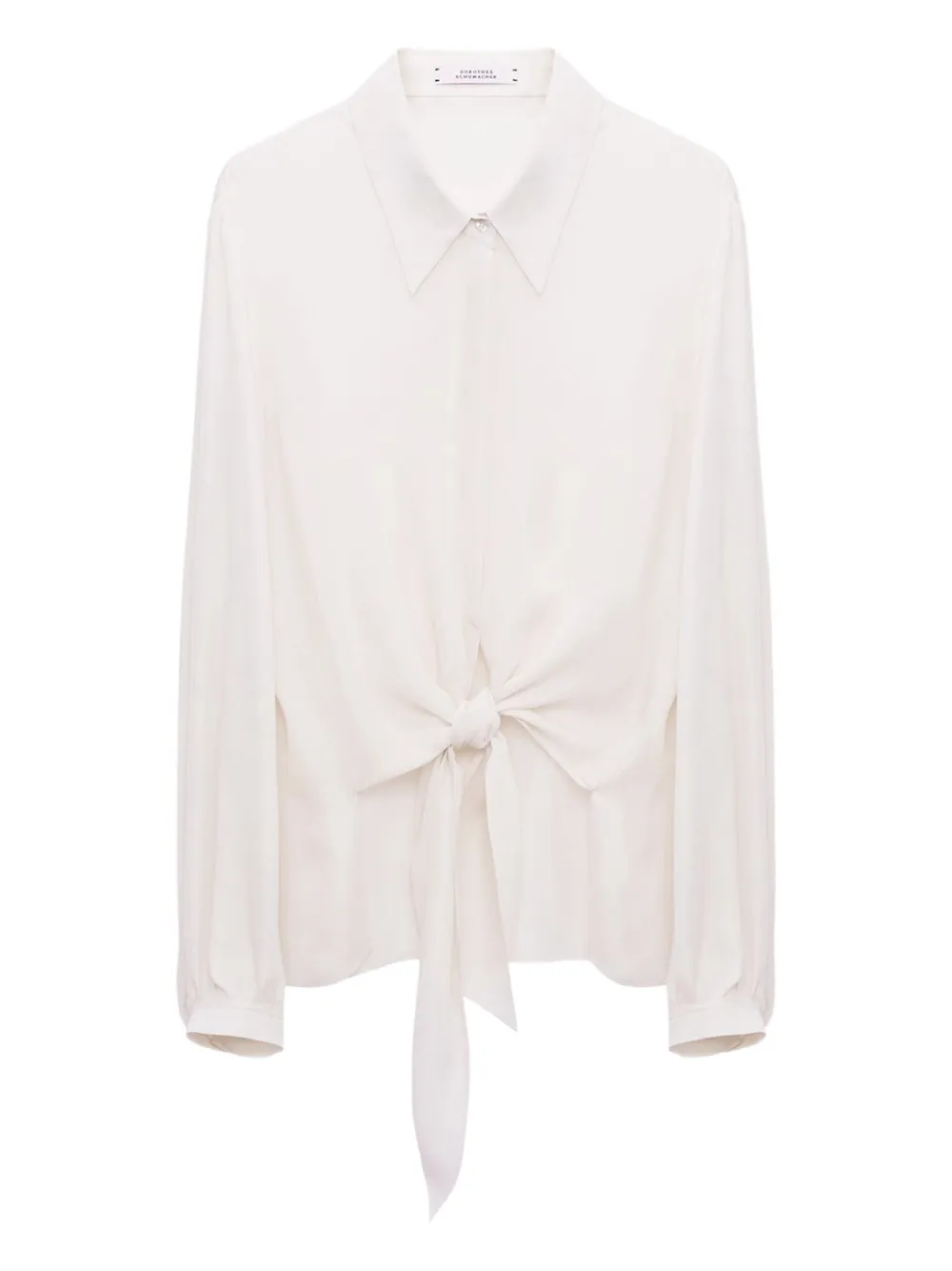 Dorothee Schumacher Doorzichtige blouse met strikdetail Wit