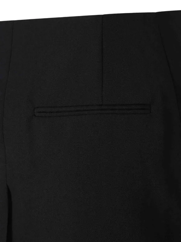 【関税込み】Balmain ブラック ウール ミニスカート Balmain ミニスカート | ブラック | FARFETCH JP