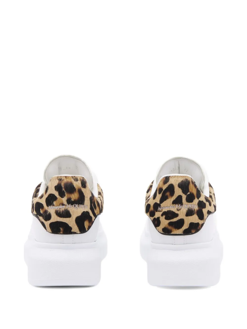 Alexander McQueen Sneakers met luipaardprint Wit