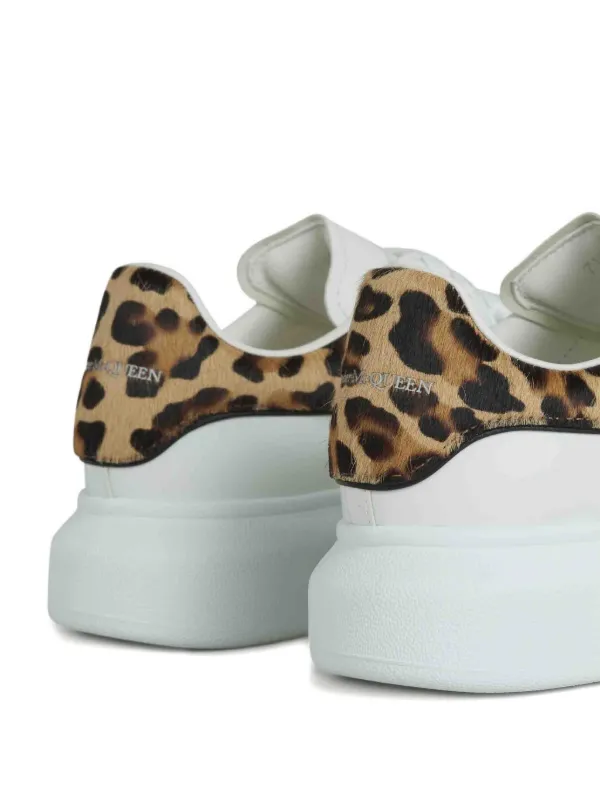Alexander McQueen ホワイト レオパード スニーカー