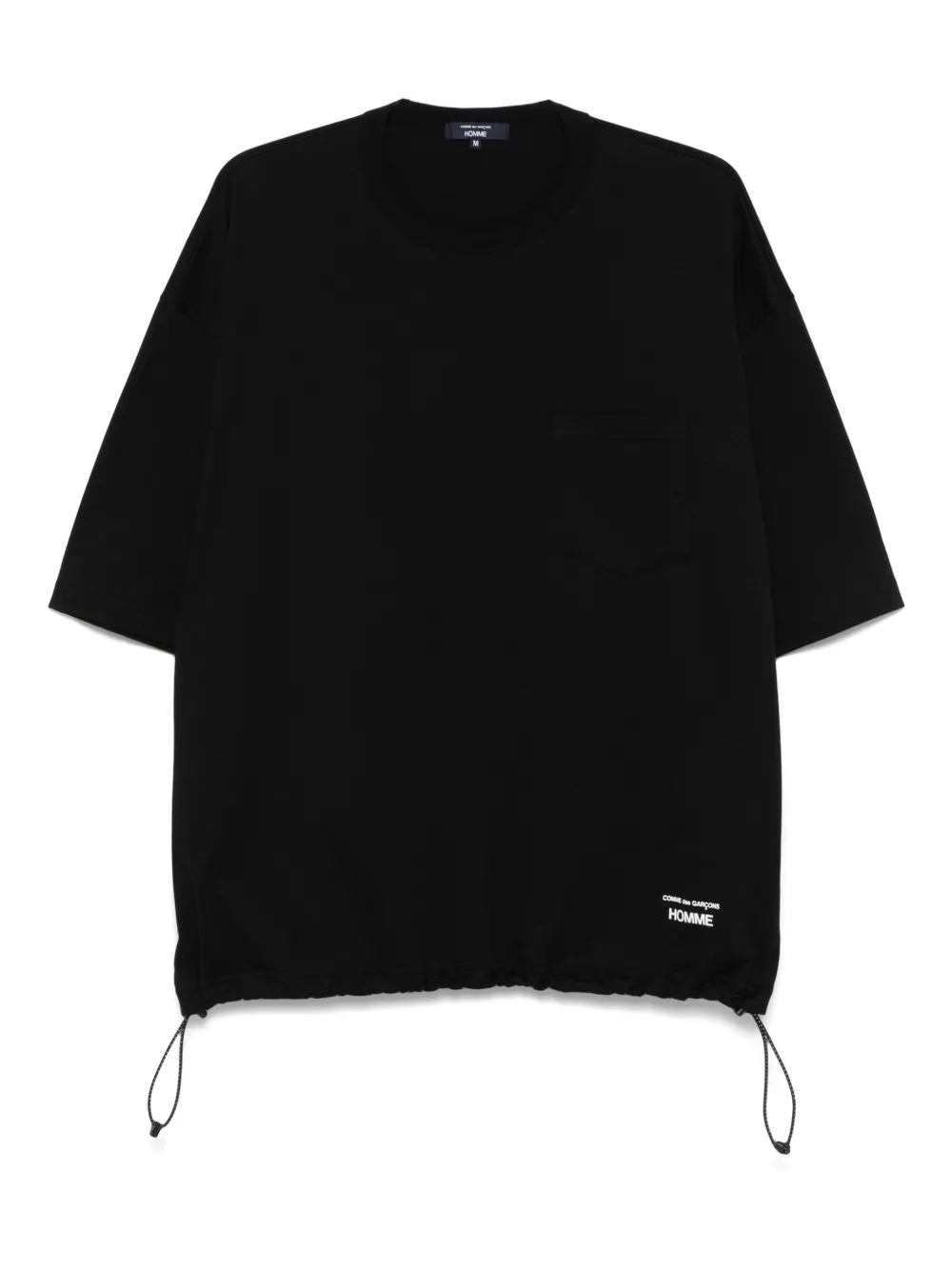Comme des Garçons Homme コットン Tシャツ - ブラック Comme des Garçons Homme コットン Tシャツ - ブラック