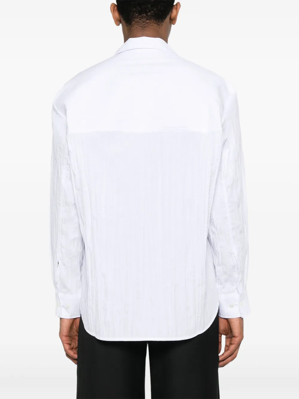 Séfr Jagou Blue Shirt In Cotton Blend In White