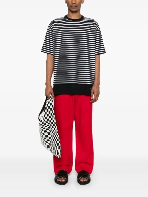 Comme Des Garçons Homme Striped T-shirt | Black | FARFETCH
