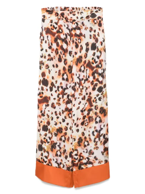LIU JO printed satin trousers