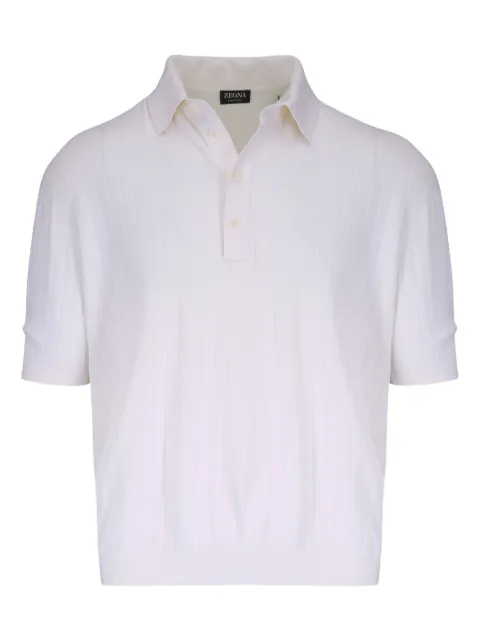 Zegna cotton-silk polo sweater