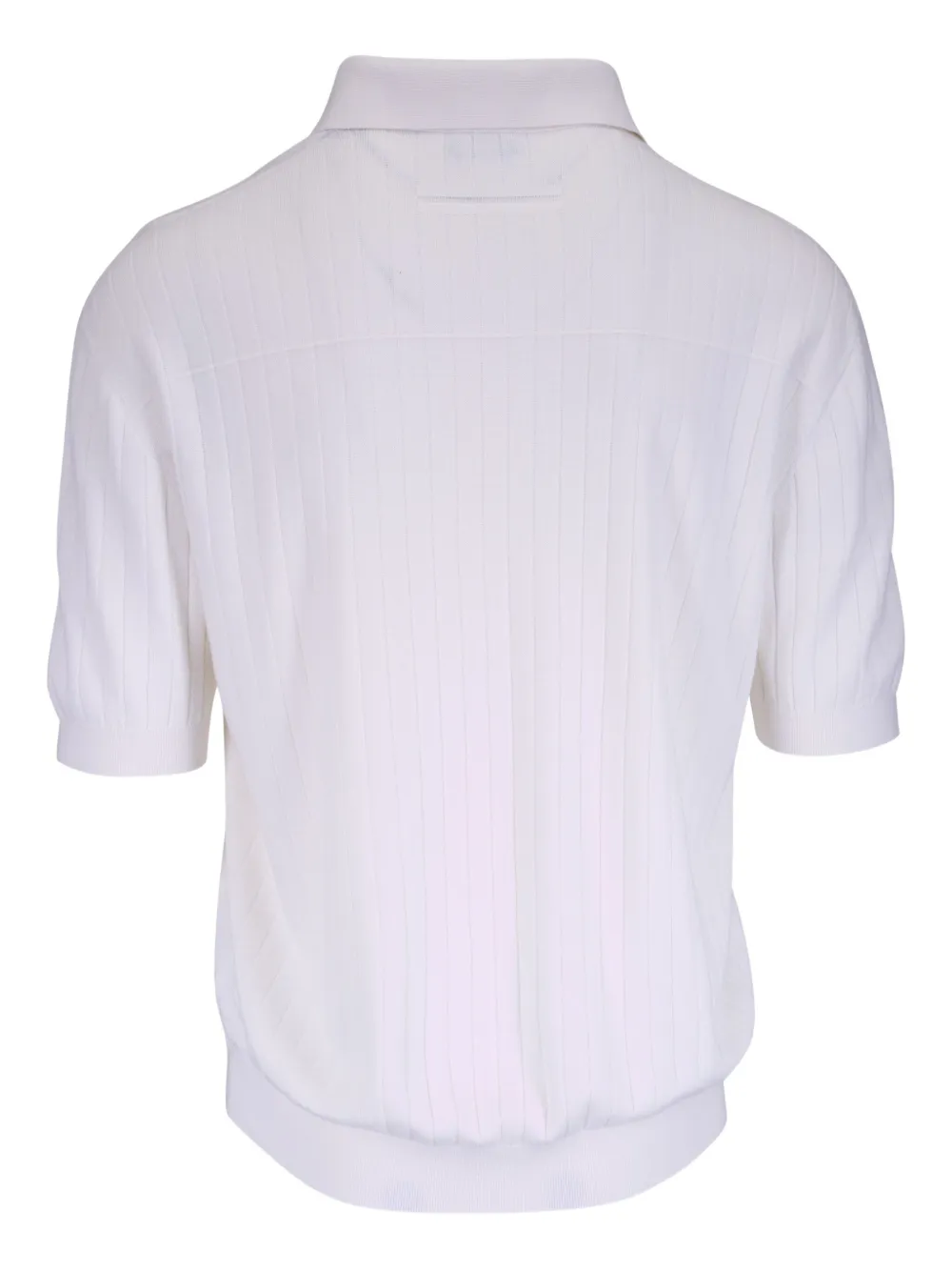 Zegna cotton-silk polo sweater LIGHT BEIGE