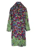 Libertine floral-print oversized coat - Blue