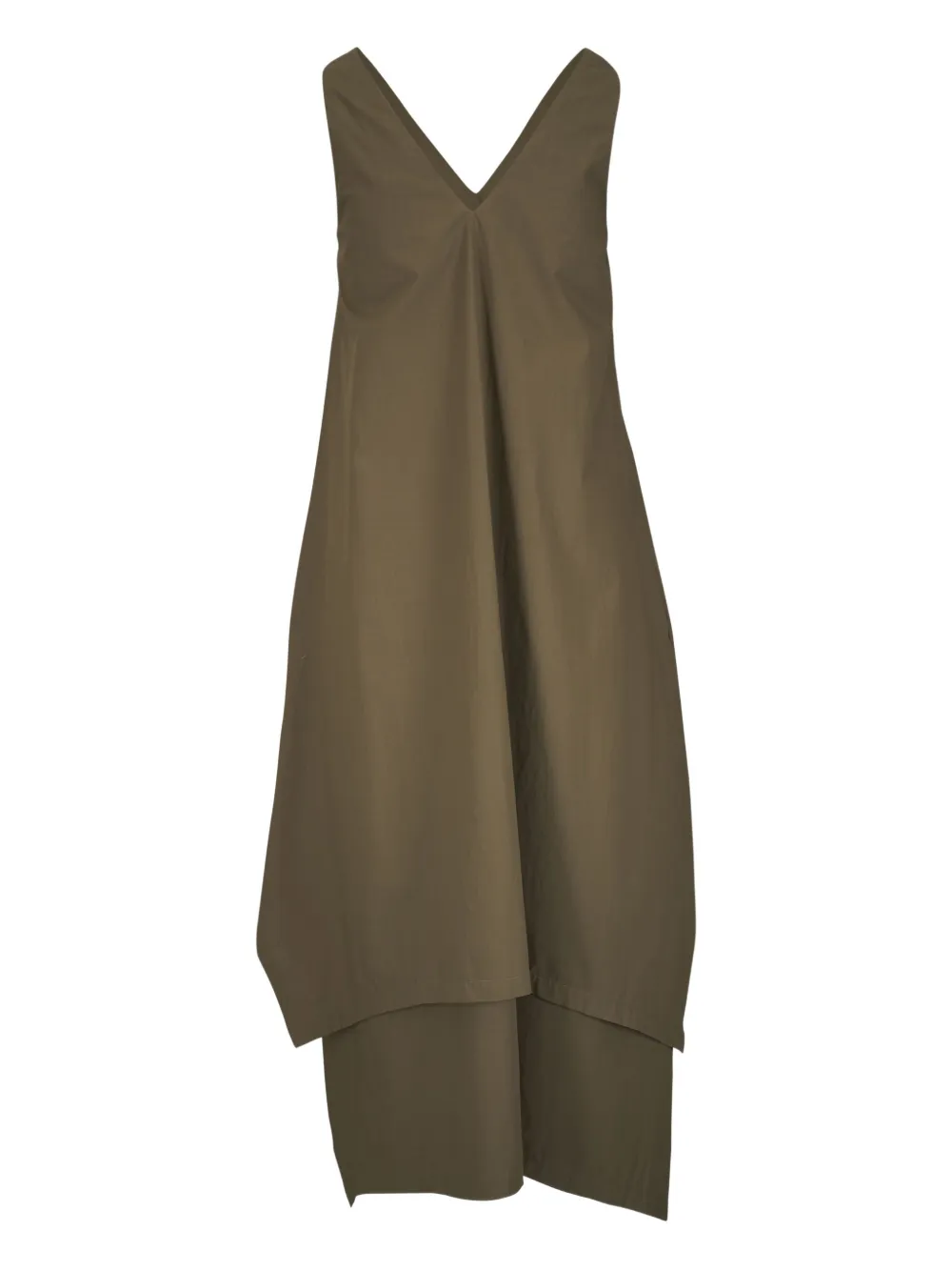 Odeeh Jurk met asymmetrische afwerking - Groen