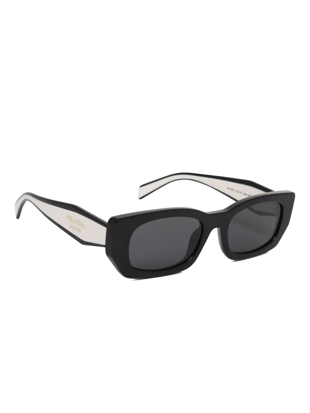 Prada Eyewear rectangular-frame sunglasses - Zwart